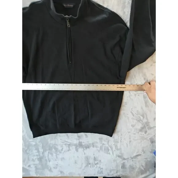 Scott Barber Black Heavyweight Cotton Long Sleeve Shirt Men's XXL - Picture 2 of 6